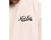 Triko Karl Kani Woven Signature Heavy Jersey Boxy Diner Tee vanilla melange