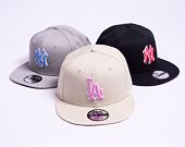 Kšiltovka New Era 9FIFTY MLB Outline Los Angeles Dodgers Stone / Fondant Pink