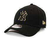 Kšiltovka New Era 9FORTY MLB Team Outline New York Yankees Black / Pineapple