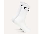 Ponožky Oakley Ellipse 3 pack Crew Sock White