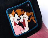 Kšiltovka Capslab - Trucker Looney Tunes Trucker Distressed Taz - Black / Sand / Red