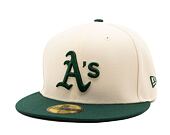 Kšiltovka New Era 59FIFTY MLB Oakland Athletics Retro - Cream White