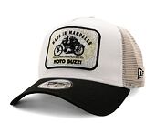 Kšiltovka New Era 9FORTY A-Frame Trucker Moto Guzzi - Stone / Black