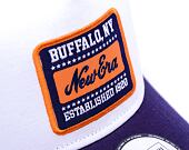 Kšiltovka New Era - Buffalo Patch Canvas 9FORTY Trucker - White / Light Navy