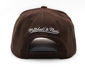 Kšiltovka Mitchell & Ness - Branded Pinscript Classic Red - Brown/White