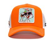 Kšiltovka Capslab - Trucker Looney Tunes - Bugs Bunny - Orange
