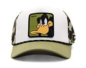 Kšiltovka Capslab - Trucker Looney Tunes - Daffy Duck - Camo