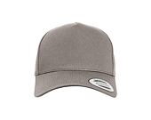 Kšiltovka Yupoong 5-Panel Curved Classic Snapback grey