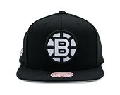 Kšiltovka Mitchell & Ness - Boston Bruins - Evergreen Black White Snapback Vntg - Black