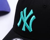 Kšiltovka New Era - MLB League Essential 9FORTY - NY Yankees - Black / Teal