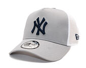 Kšiltovka New Era - MLB Side Patch 9FORTY Trucker - NY Yankees - Grey