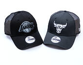 Kšiltovka New Era - NBA Homefield Trucker 9FORTY - LA Lakers - Black / Grey