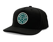 Kšiltovka Brixton - Crest C Mp Snapback - Black/Silver Pine