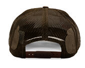 Kšiltovka Brixton - Alpha Block Np C Mp Trucker Hat - Brown/Brown