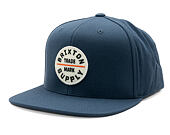 Kšiltovka Brixton - Oath Iii Snapback - Flint Stone Blue/White