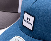 Kšiltovka Brixton - Alpha Block X C Mp Mesh Cap - Denim/White