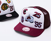 Kšiltovka Mitchell & Ness - Gridlock Trucker - Colorado Avalanche - White