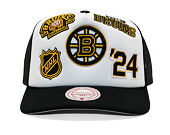 Kšiltovka Mitchell & Ness - Gridlock Trucker - Boston Bruins - White