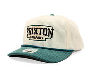 Kšiltovka Brixton - Pierson C Np Mp Snpk - Night Sage/Off White Corduroy