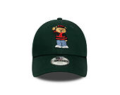 Dětská Kšiltovka New Era - Bear Kids 9FORTY - AC Milan - Dark Green