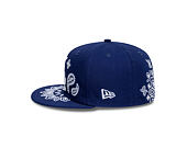 Kšiltovka New Era - MLB Paisley Bandana 59FIFTY - LA Dodgers - Dark Royal