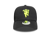 Kšiltovka New Era - Seasonal 9FORTY Trucker - Manchester United FC - Graphite / Cyber Yellow