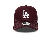 Kšiltovka New Era - MLB Contrast Stitch WS Retro 9FORTY Trucker - LA Dodgers - Burgundy