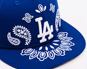 Kšiltovka New Era - MLB Paisley Bandana 59FIFTY - LA Dodgers - Dark Royal