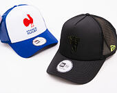 Kšiltovka New Era - Keyline 9FORTY Trucker - Manchester United FC - Black / Upright Yellow