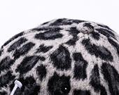 Dámská Kšiltovka New Era - MLB Cosy Animal - Snow Leopard Fleece 9FORTY - LA Dodgers - Grey / Black