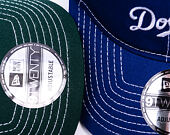Kšiltovka New Era - MLB Contrast Stitch 9TWENTY - Oakland Athletics - Dark Green / White