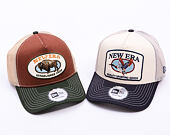 Kšiltovka New Era - Animal Oval Patch 9FORTY Trucker - Navy / Cream