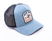 Kšiltovka New Era - Western Rodeo Denim Patch 9FORTY Trucker - Sky Blue / Navy