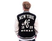 Bunda New Era - Patch Varsity Jacket - Black