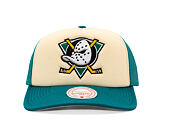 Kšiltovka Mitchell & Ness - NHL Vintage Block Trucker - Anaheim Ducks - Cream