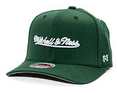 Kšiltovka Mitchell & Ness - Branded Script Stretch  - Dark Green