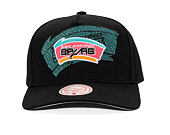 Kšiltovka Mitchell & Ness - NBA Tilted Pro Snapback Hwc - San Antonio Spurs - Black