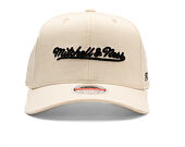 Kšiltovka Mitchell & Ness - Branded Script Stretch  - Off White
