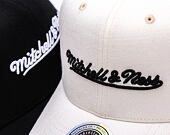 Kšiltovka Mitchell & Ness - Branded Script Stretch  - Black