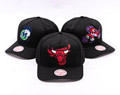 Kšiltovka Mitchell & Ness - NBA Tilted Pro Snapback - Chicago Bulls - Black