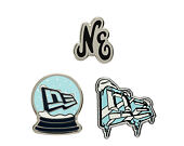 Připínáček New Era - Branded 3× Cap Pin Set - Silver