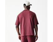 Triko New Era - Branded Washed Oversized Tee - Burgundy