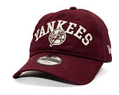 Dětská Kšiltovka New Era - MLB College 9TWENTY - NY Yankees - Burgundy