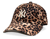 Dámská Kšiltovka New Era - MLB Womens Leo Velour 9FORTY - NY Yankees - Brown / Cream
