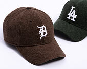 Kšiltovka New Era - MLB Melton Wool 9FORTY - Detroit Tigers - Brown / White