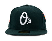 Kšiltovka New Era - MLB "Image Drop" ALL OVER 59FIFTY - Baltimore Orioles - Dark Green