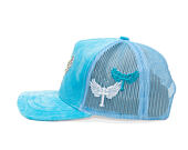 Kšiltovka Reflection Luxury Velvet Rhinostones Baby Blue