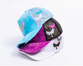 Kšiltovka Reflection Luxury Velvet Rhinostones Baby Blue