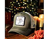 Kšiltovka Capslab - Trucker Looney Tunes - Bugs Bunny - Olive / White