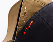 Kšiltovka Oakley - Bark Embossed Hat - Pitch Black/Flame Red